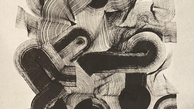 Artist explores memories through fluid patterns